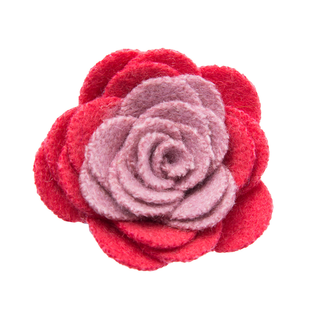 Coral and pink lapel flower