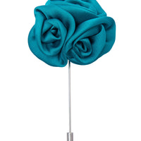 Turquoise lapel flower