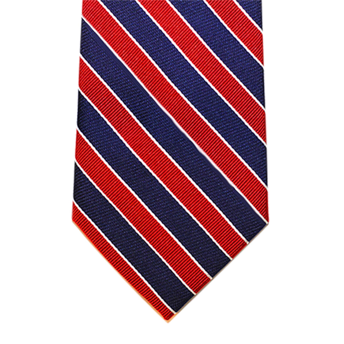 Navy & Red Regimental Striped Silk Tie