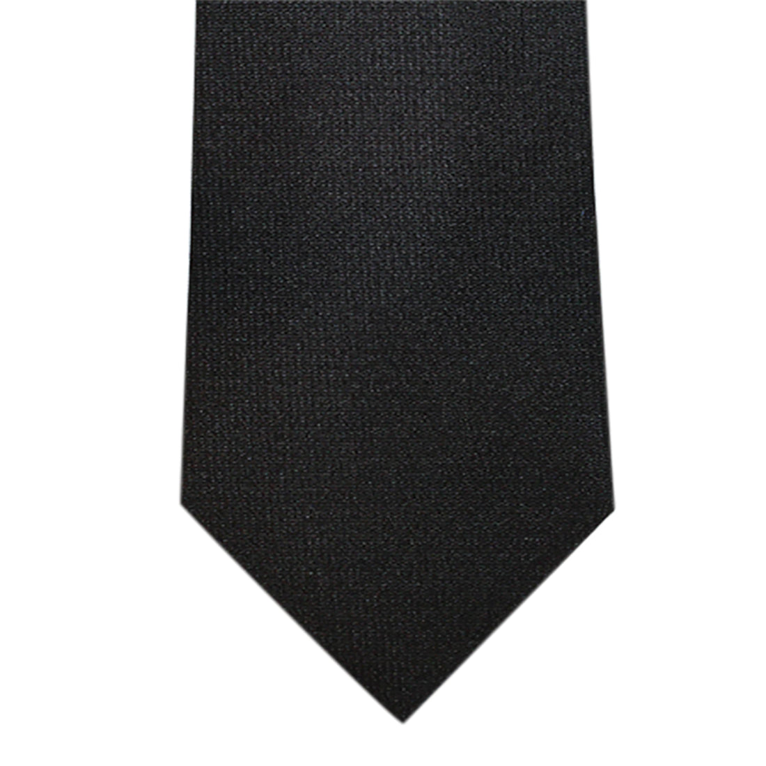 Black Solid Silk Tie