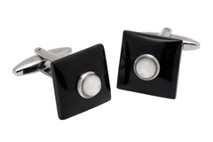 Black Onyx Mother of Pearl Cufflinks