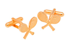 Tennis racquet cufflinks