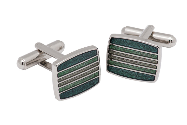 Green & Lime Stone Cufflinks