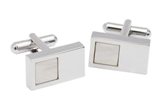 Silver Rhodium Plated Cufflinks