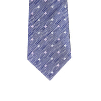 Bluish Grey Foulard Silk Tie