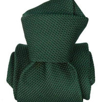 Dark Green Grenadine Silk Tie