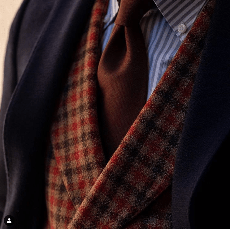 Solid Brown Silk Tie