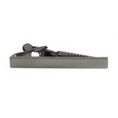 Black Gunmetal Checkered Tie Bar