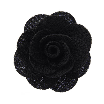 Black lapel flower