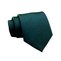 Solid Green Silk Tie