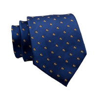 Blue Foulard Silk Tie
