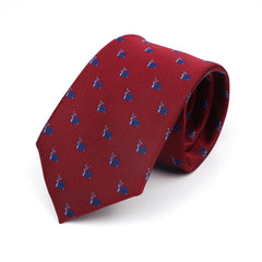 Red & Navy Snails Tie