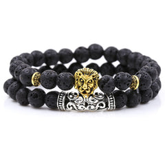 Black Lava Stone Beaded Bracelets