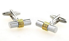 Silver & Gold Rhodium Plated Cufflinks