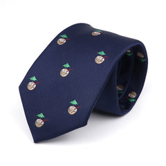 Navy Coconuts Twill Tie