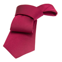 Solid Wine Silk Tie