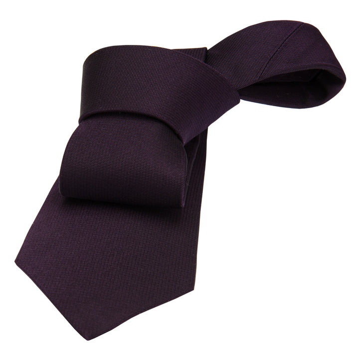 Solid Purple Silk Tie