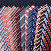 Striped Silk Ties with matching suit and shirt recommendations