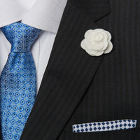 Tie, Pocket Square &  Lapel Flower