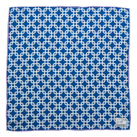 Foulard Blue Silk Pocket Square